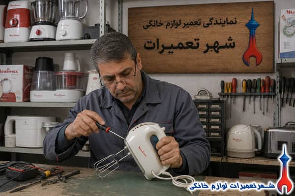 بررسی قطعات داخلی همزن مولینکس