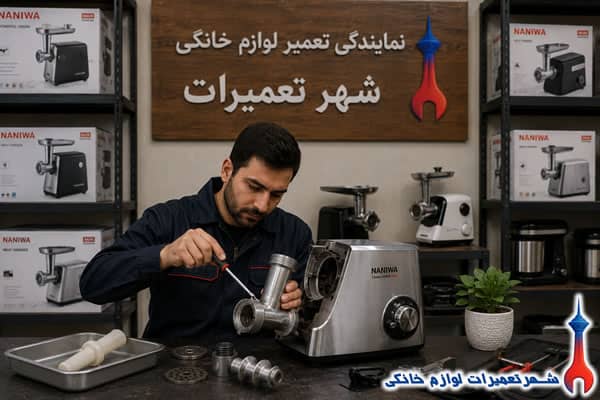 تکنسین در حال بررسی چرخ گوشت نانیوا