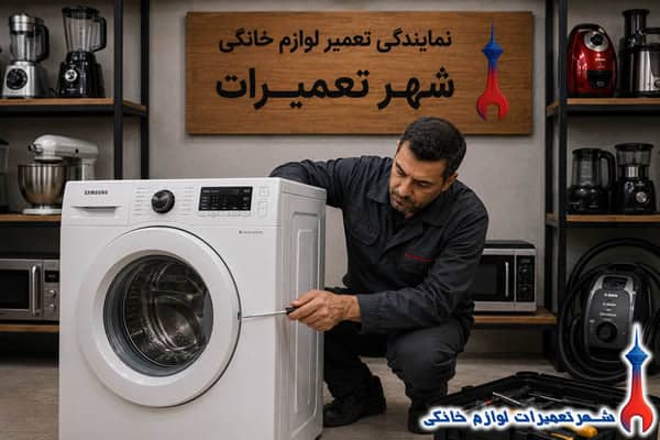 متخصص مجرب شهر تعمیرات حین تعمیر ماشین لباسشویی