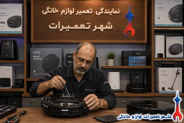 عیب یابی تخصصی جارو رباتیک یوفی توسط تکنسین