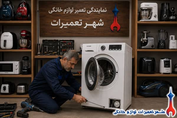 بررسی قطعات داخلی ماشین لباسشویی اسنوا