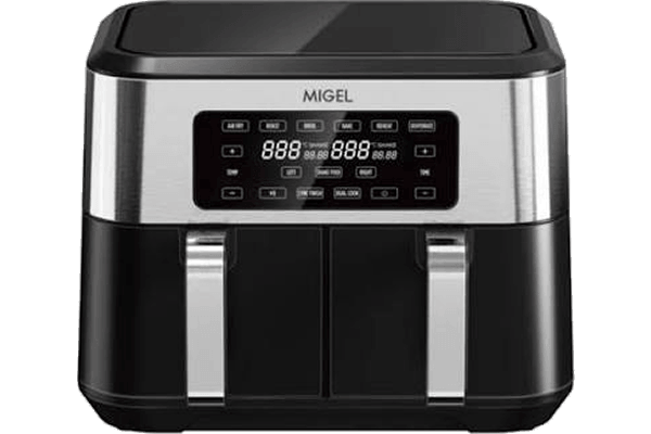 هواپز مشکی دسته نقره ای دو محفظه ای میگل Migel