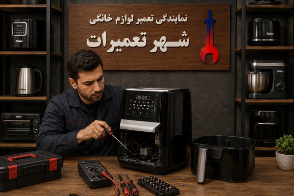 تکنسین در حال بررسی دقیق و تعمیر تخصصی هواپز فلر Feller