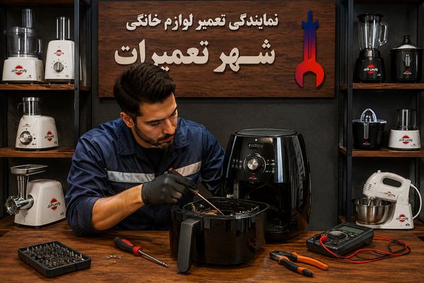 تعمیرکار متخصص در شهر تعمیرات در حال بررسی و تعمیر هواپز پارس خزر Pars khazar