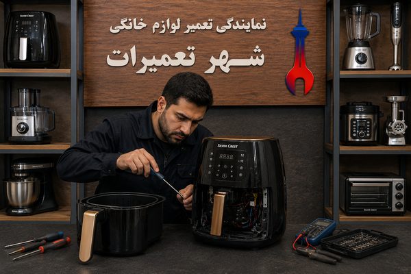 تکنسین در حال بررسی و تعمیر هواپز سیلور کرست Silver Crest