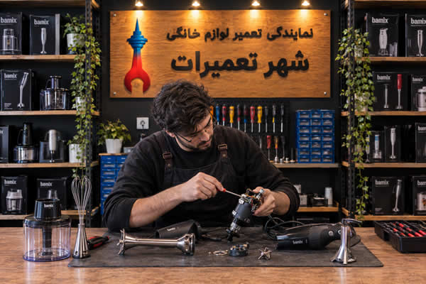 عیب یابی گوشت کوب برقی بامیکس Bamix توسط متخصص