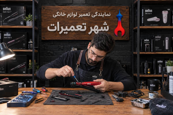 تکنسین در حال بررسی اتو مو براون Braun