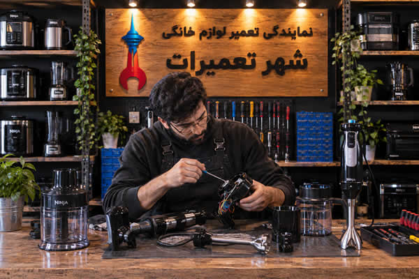 بررسی و تعمیر گوشت کوب برقی نینجا Ninja توسط تعمیرکار