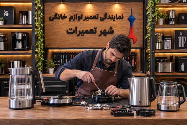 عیب یابی چای ساز و کتری برقی دبلیو ام اف WMF توسط تعمیرکار